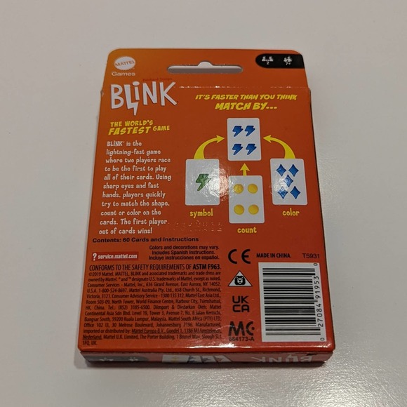 Reinhard Staupe’s Blink Card Game, The World’s Fastest Game (Sealed Deck) - Picture 2 of 9
